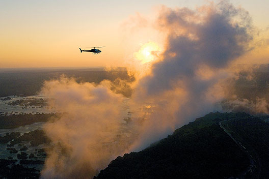Helikopterflug Viktoria Fälle
