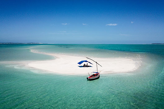 Sandbank Bootsfahrt